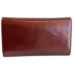 Chanel Patent Bi-Fold Long Wallet
