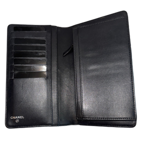 Chanel Quilted Patent Leather Bi-Fold Wallet