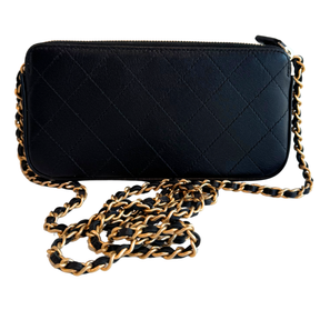 Chanel Chic Pearls Double Zip Wallet On Chain