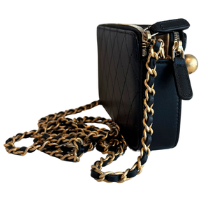 Chanel Chic Pearls Double Zip Wallet On Chain