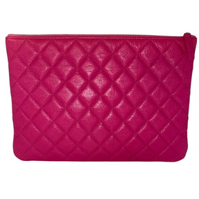 Chanel Caviar Leather Quilted O-Case