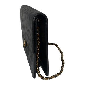 Chanel Push Lock Chain Vintage Shoulder Bag