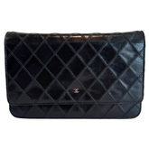 Chanel Diamond Stitch Quilted Wallet On Chain