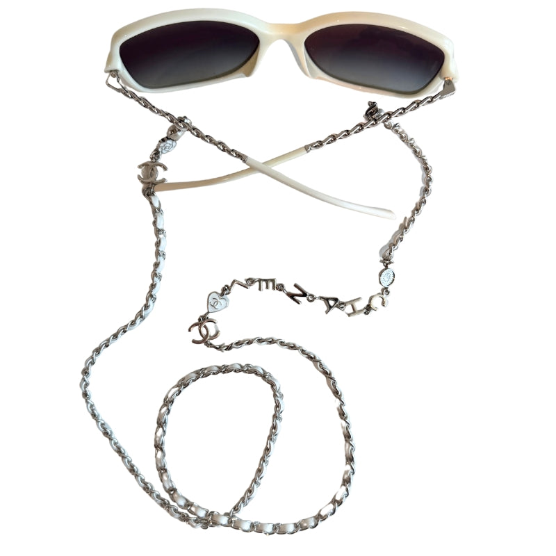 Chanel Square Logo Chain Sunglasses