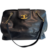 Chanel Vintage Caviar XL Supermodel Tote