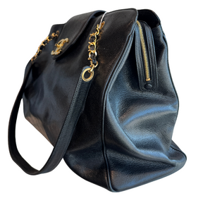 Chanel Vintage Caviar XL Supermodel Tote