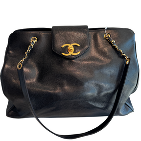 Chanel Vintage Caviar XL Supermodel Tote