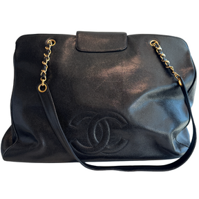 Chanel Vintage Caviar XL Supermodel Tote