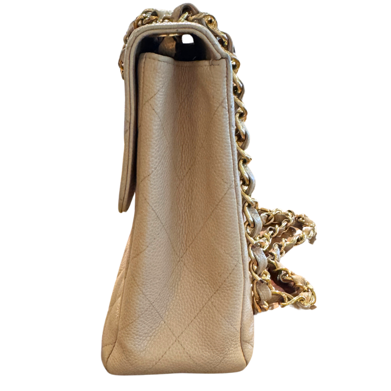 Chanel Caviar Quilted Leather Jumbo Single Flap