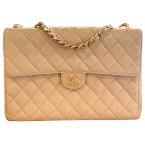 Chanel Caviar Quilted Leather Jumbo Single Flap