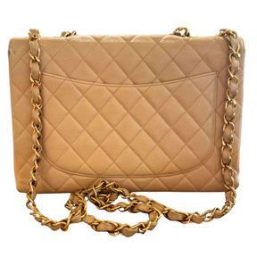 Chanel Caviar Quilted Leather Jumbo Single Flap