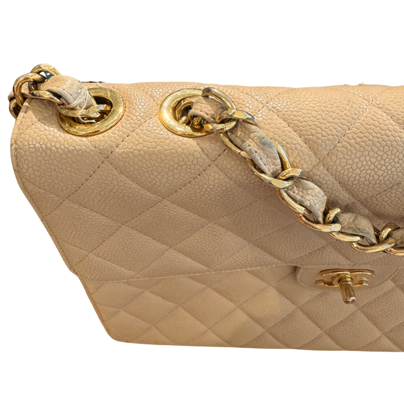 Chanel Caviar Quilted Leather Jumbo Single Flap