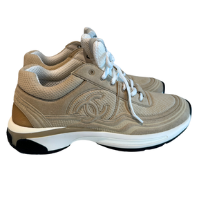 Chanel Suede Coco Mark Sneakers