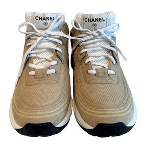 Chanel Suede Coco Mark Sneakers