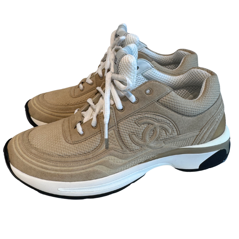Chanel Suede Coco Mark Sneakers