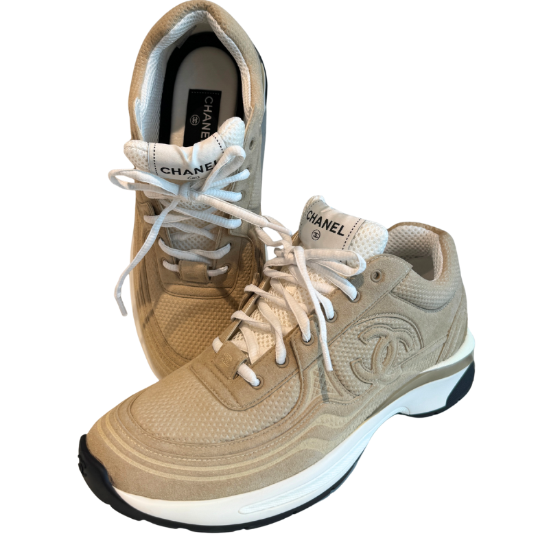 Chanel Suede Coco Mark Sneakers