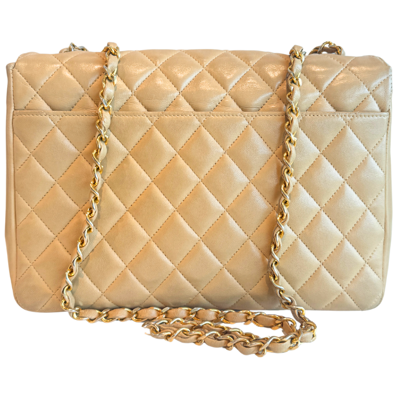 Chanel Vintage Matelasse Lambskin Single Flap Bag