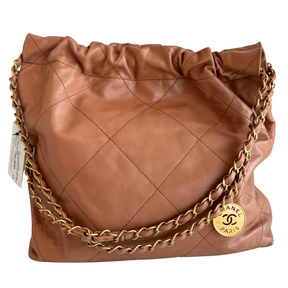 Chanel Shiny Calfskin Quilted Small Chanel 22