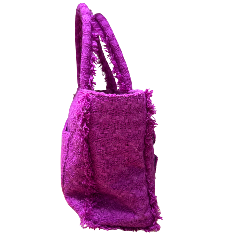 Chanel Wool Tweed Large Zipped Shopping Tote