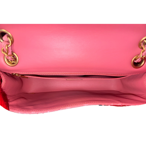 Chanel Valentines Charms Python Classic Medium Single Flap