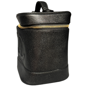 Chanel Vintage Caviar Leather Timeless Tall Vanity Case