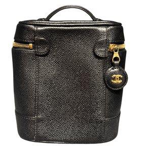 Chanel Vintage Caviar Leather Timeless Tall Vanity Case