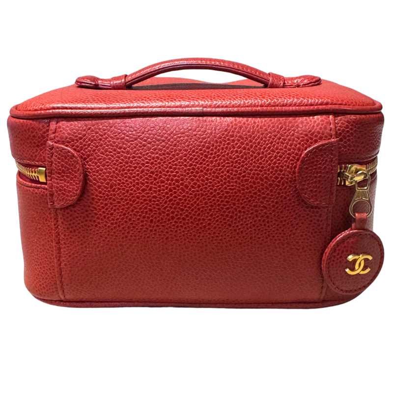 Chanel Vintage Timeless Caviar Vanity Case