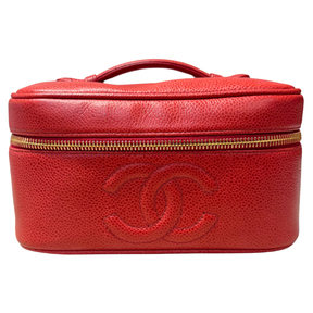 Chanel Vintage Timeless Caviar Vanity Case