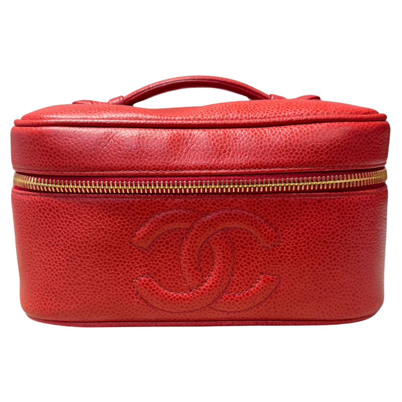 Chanel Vintage Timeless Caviar Vanity Case