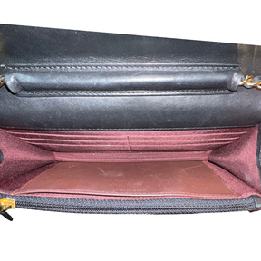 Chanel Lambskin Leather Quilted Wallet On Chain