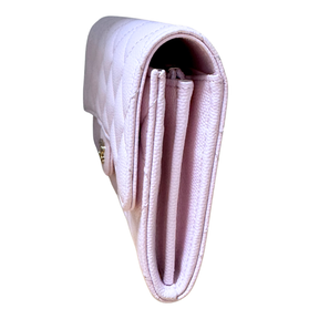 Chanel Caviar Quilted Large Gusset Flap Wallet