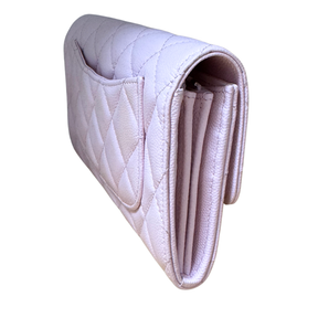 Chanel Caviar Quilted Large Gusset Flap Wallet