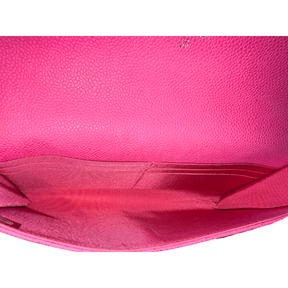 Chanel Quilted Caviar Leather Classic Flap Clutch