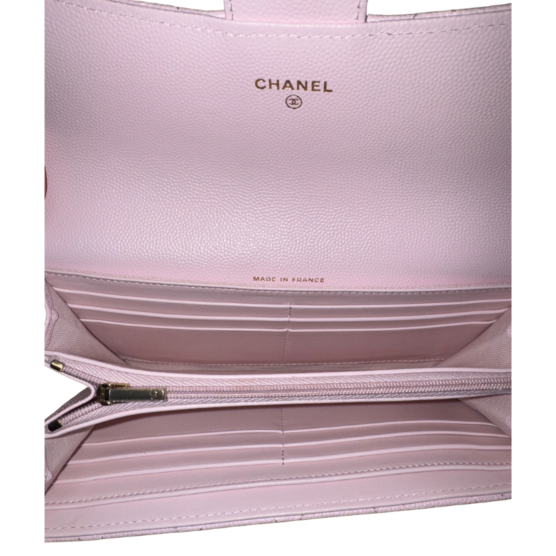 Chanel Caviar Quilted Large Gusset Flap Wallet