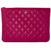 Chanel Caviar Leather Quilted O-Case