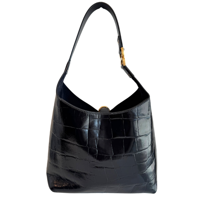 Chloe Croc Effect Small Marcie Hobo Bag