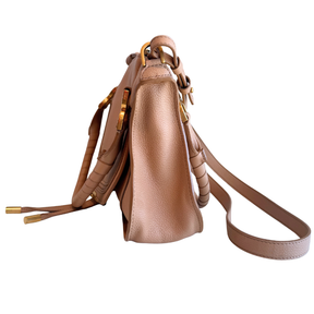 Chloe Grained Leather Small Marcie Double Carry Bag