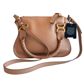 Chloe Grained Leather Small Marcie Double Carry Bag
