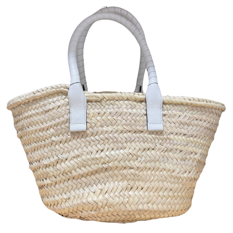 Chloe Raffia Marcie Medium Basket Tote