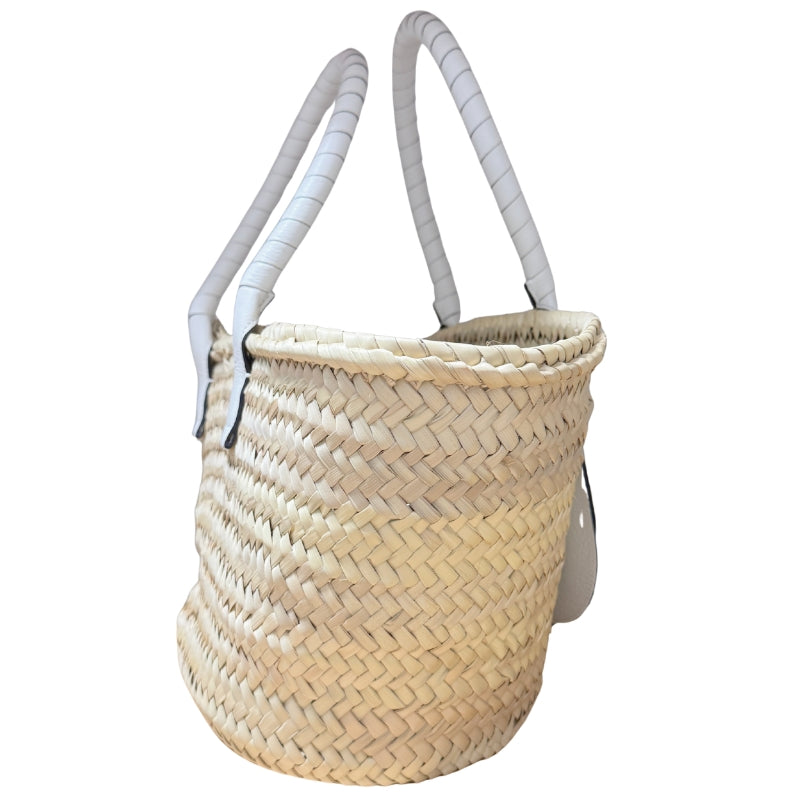 Chloe Raffia Marcie Medium Basket Tote