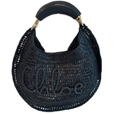 Chloe Raffia Summer Banana Hobo Bag