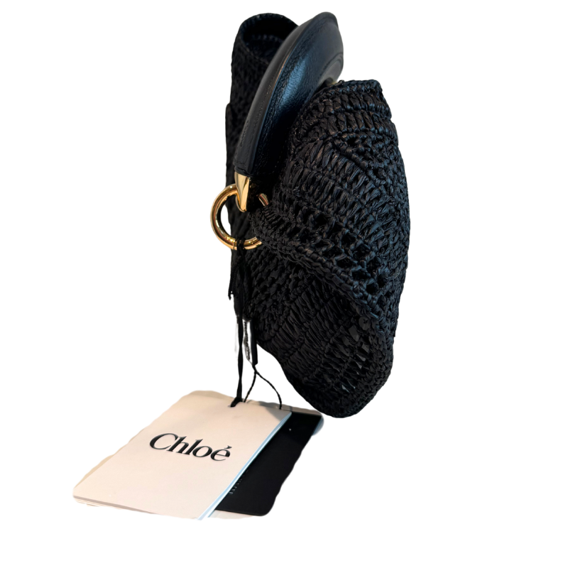 Chloe Raffia Summer Banana Hobo Bag