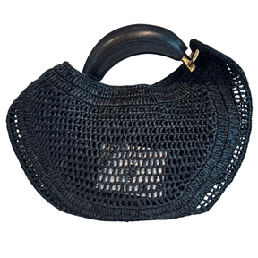 Chloe Raffia Summer Banana Hobo Bag