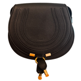 Chloe Grained Leather Small Marcie Crossbody