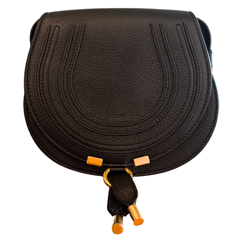 Chloe Grained Leather Small Marcie Crossbody