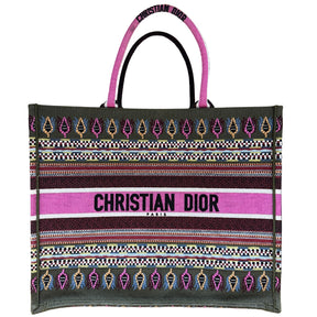 Christian Dior Embroidered Book Tote