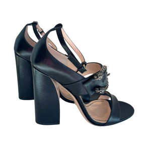 Gucci Dionysus Accent T-Strap Heels