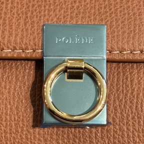 Close Up of Closure on Polene Number Seven Mini Crossbody Wallet