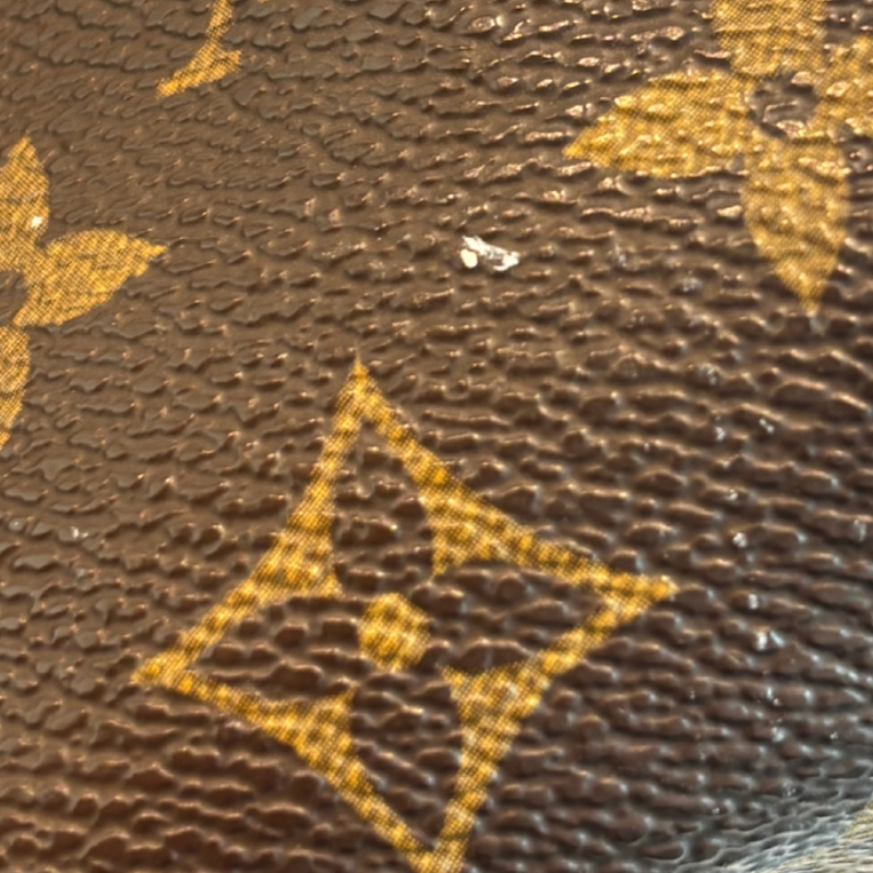 Close Up of Mark on Louis Vuitton Monogram Speedy 30 Boston Bag.