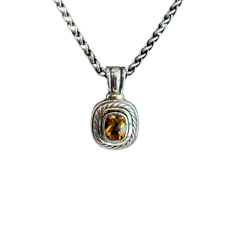 David Yurman Citrine Stone Necklace